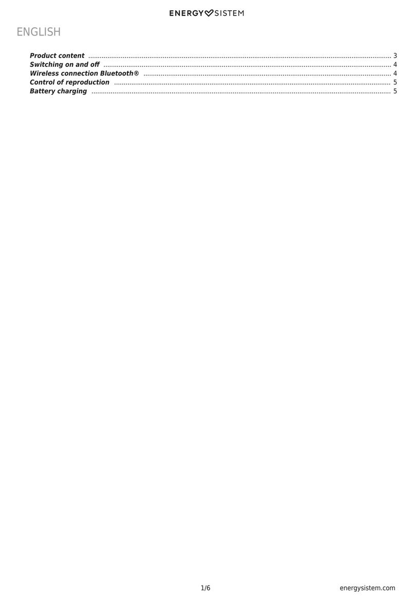 ENERGY SISTEM eco BT User manual