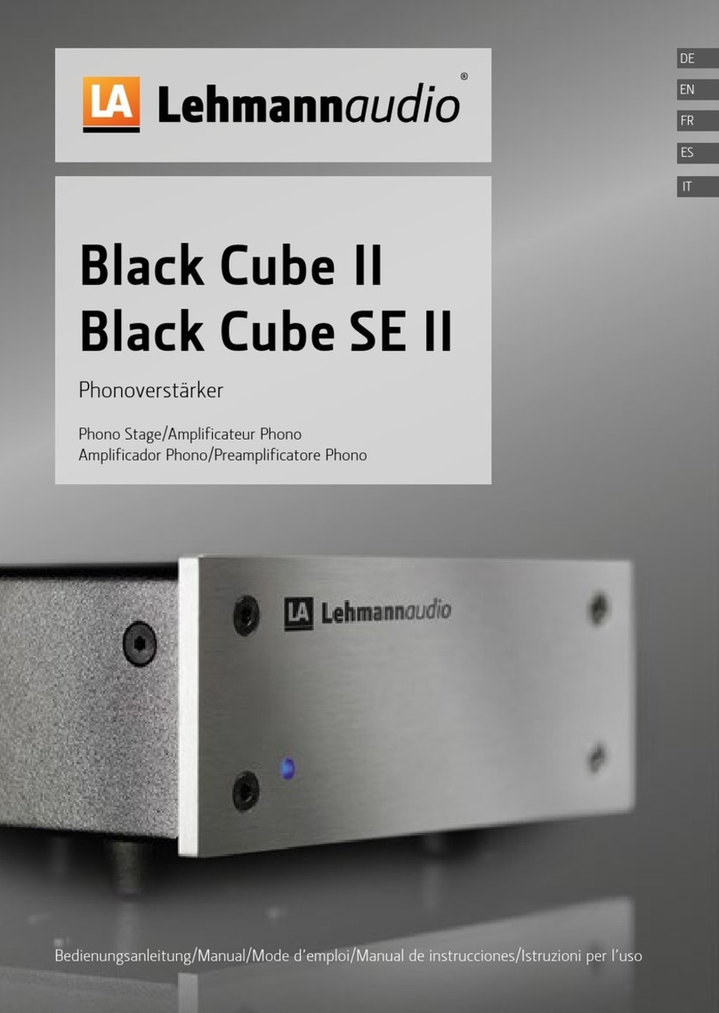 Lehmannaudio Black Cube II manual