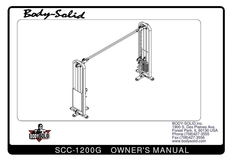 Body Solid SCC-1200G owner's manual