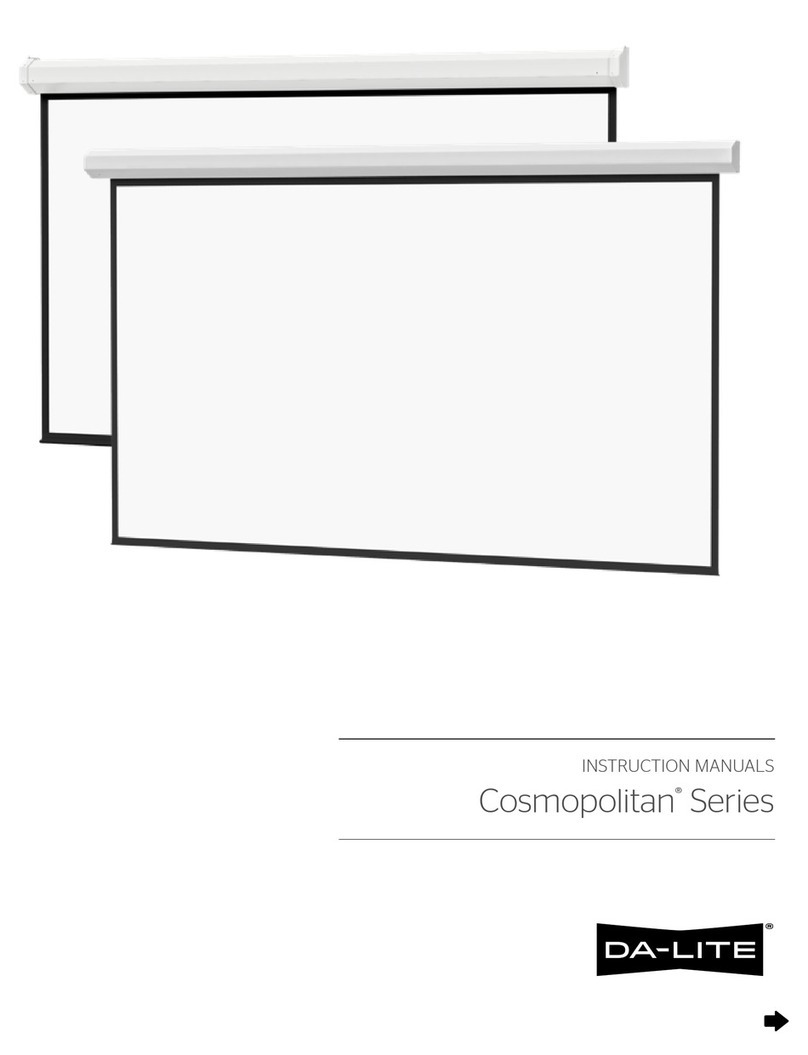 LEGRAND DA-LITE Cosmopolitan instruction manual