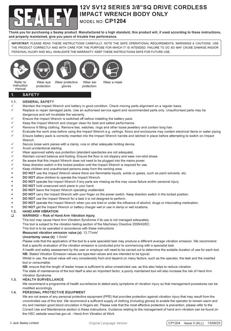 Sealey CP1204 quick start guide
