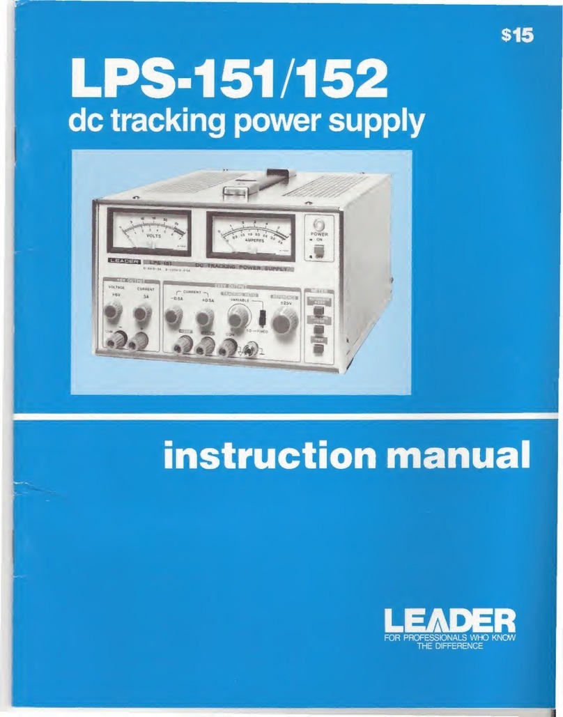 Leader LPS-151 instruction manual