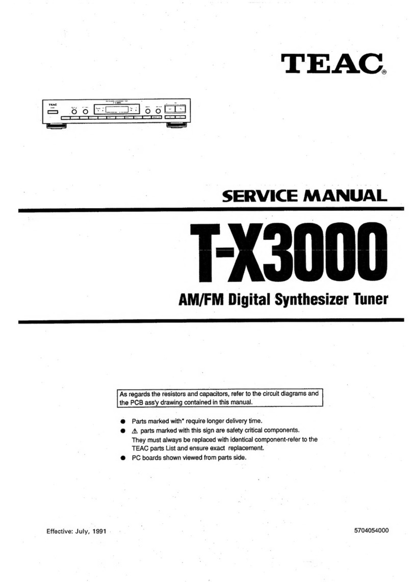 Teac T-X3000 Service manual