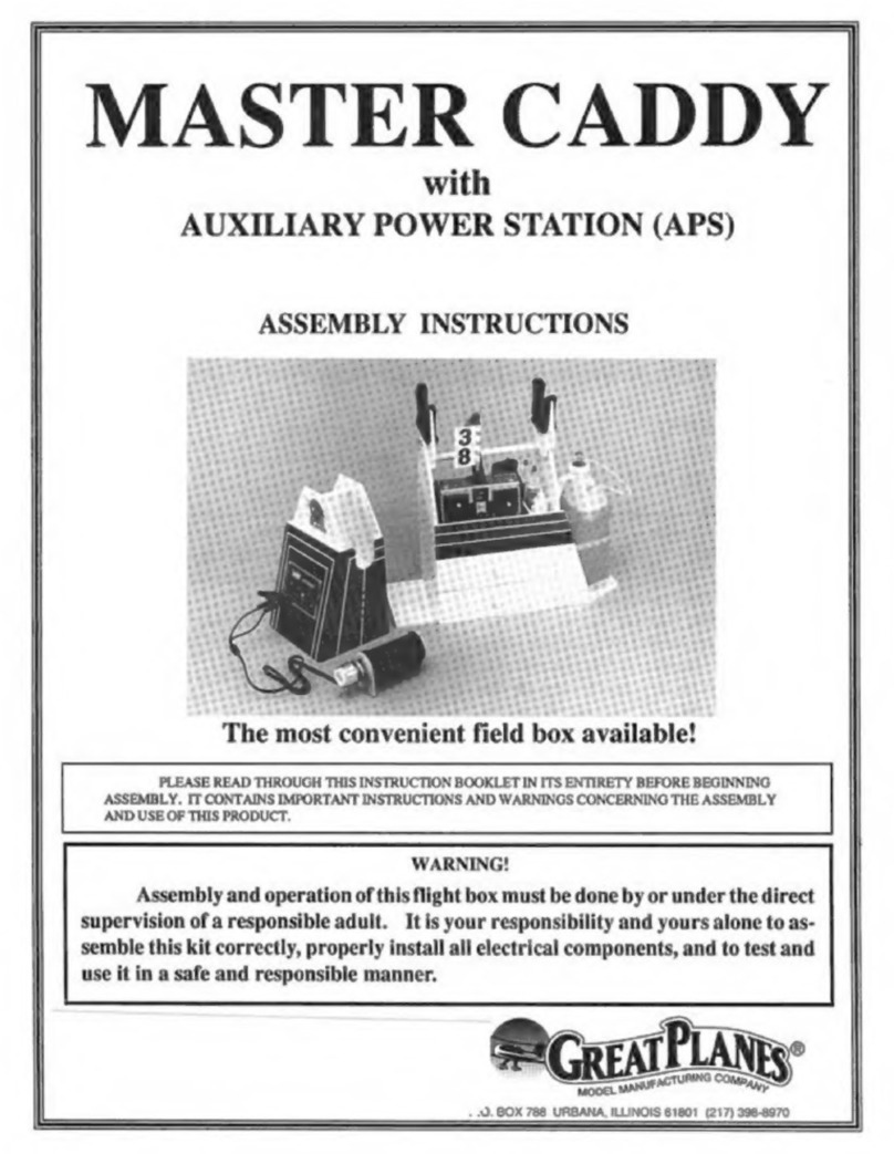 GREAT PLANES MASTER CADDY User manual
