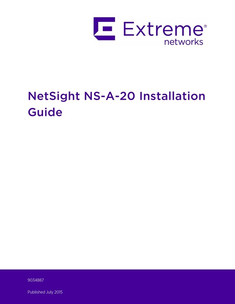 Extreme Networks NetSight NS-A-20 installation guide