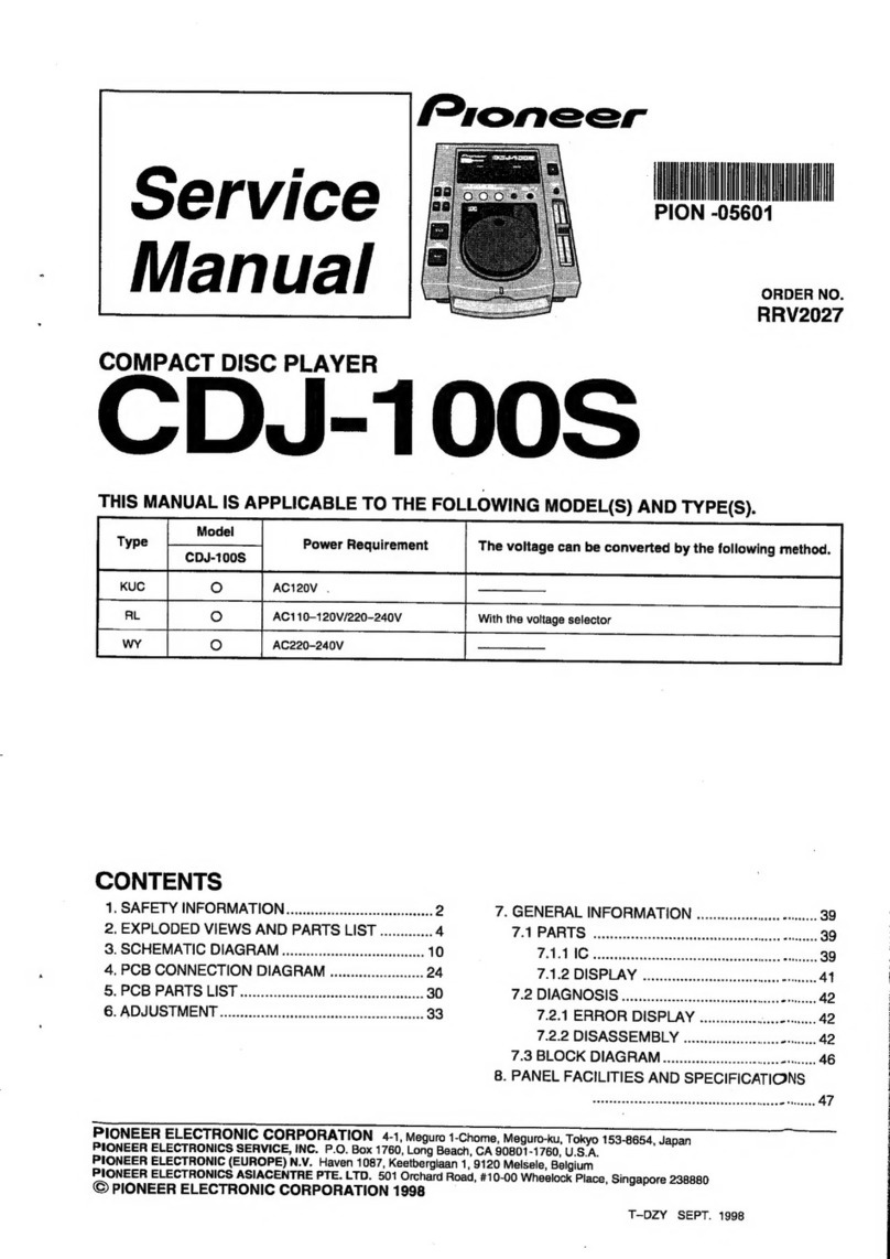 Pioneer CDJ-100S User manual