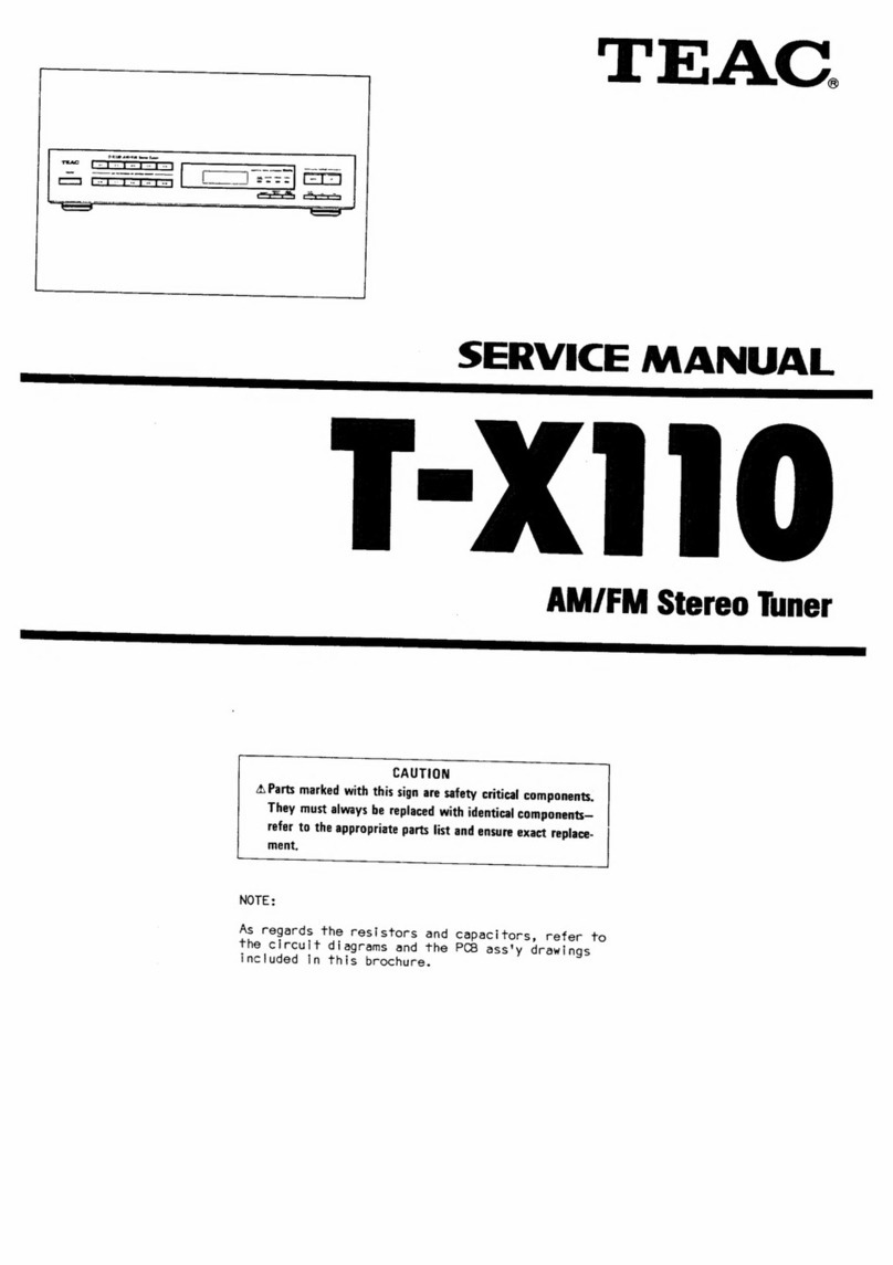 Teac T-X110 Service manual