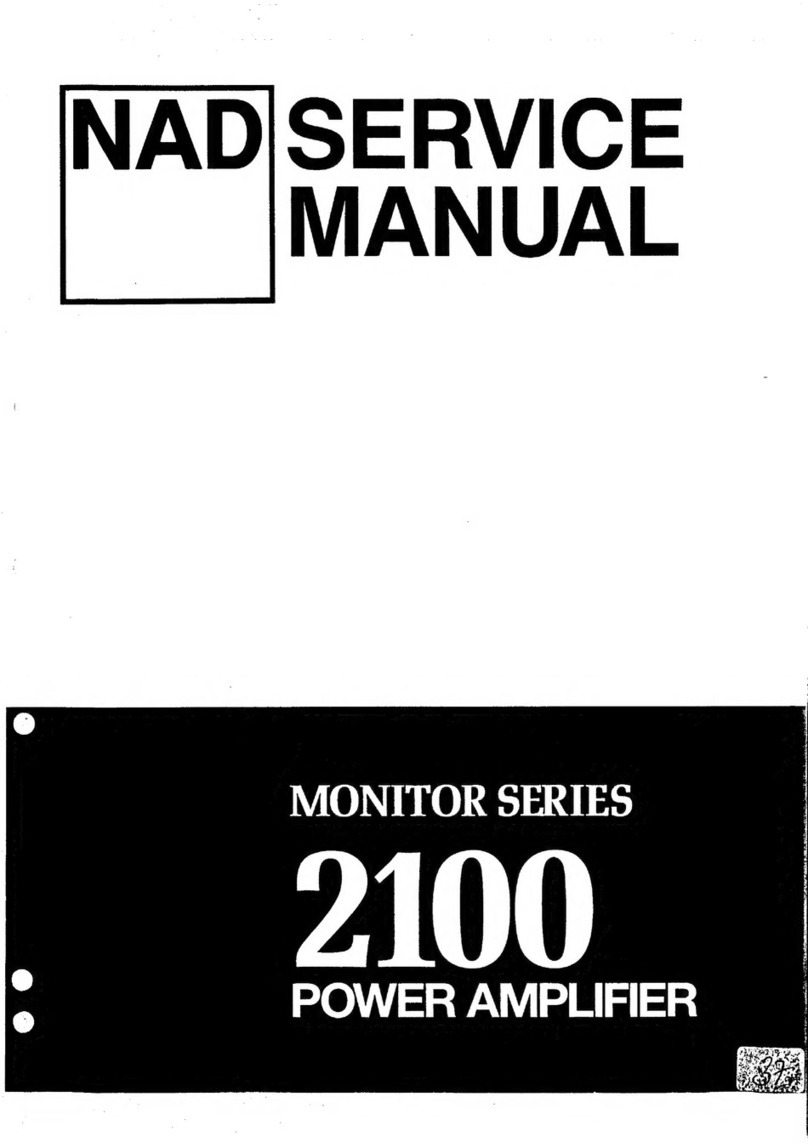 NAD MONITOR Series Service manual