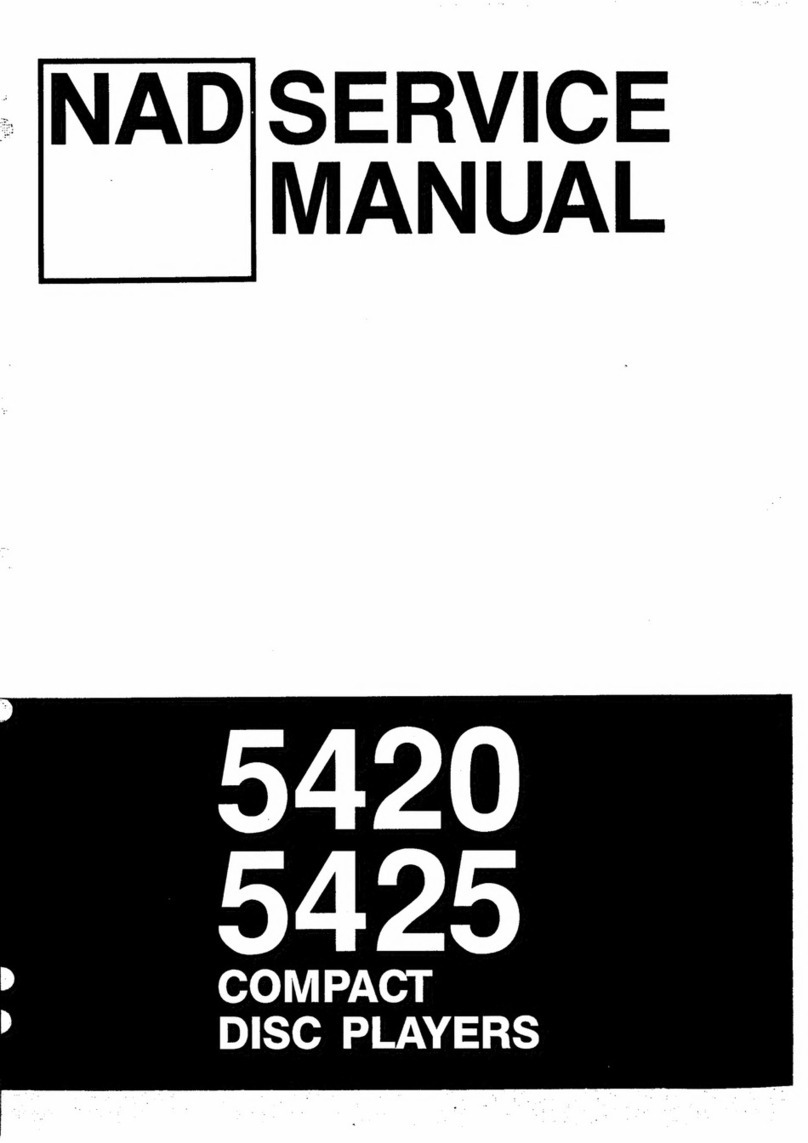NAD 5420 User manual