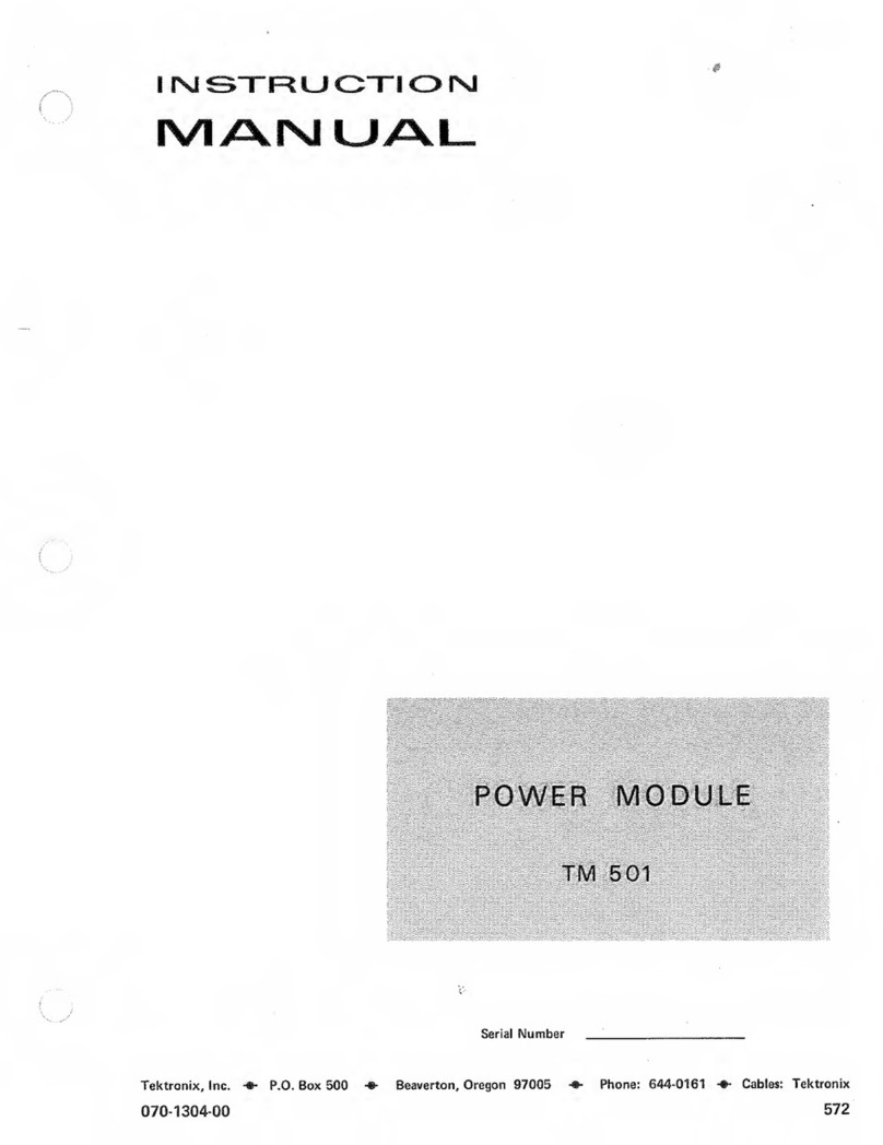 Tektronix TM 501 User manual