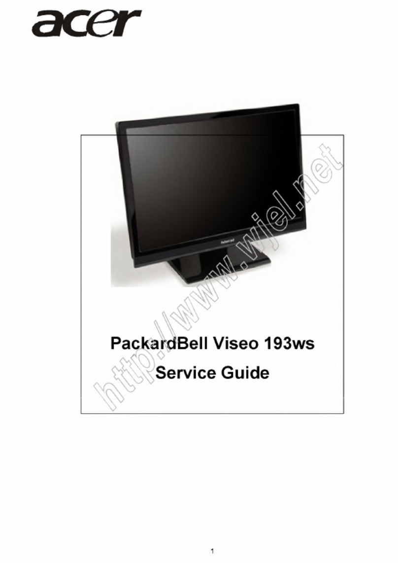 Acer packardbell viseo 193ws User manual