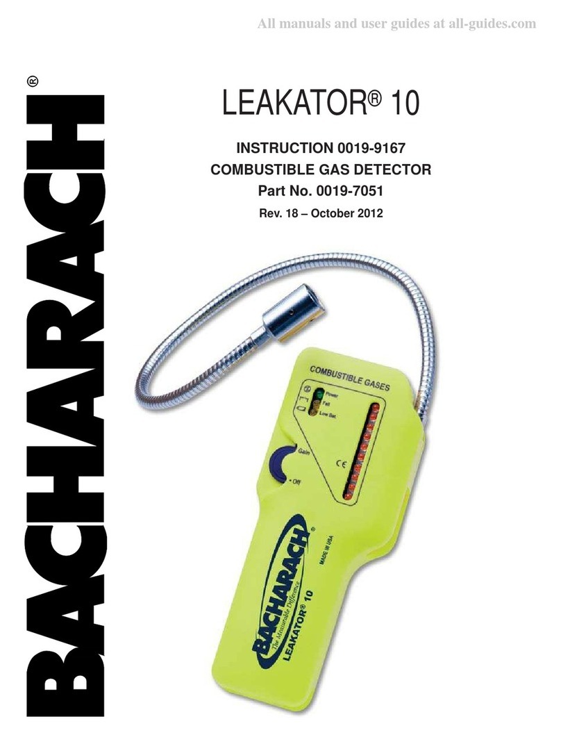 Bacharach Leakator 10 User manual