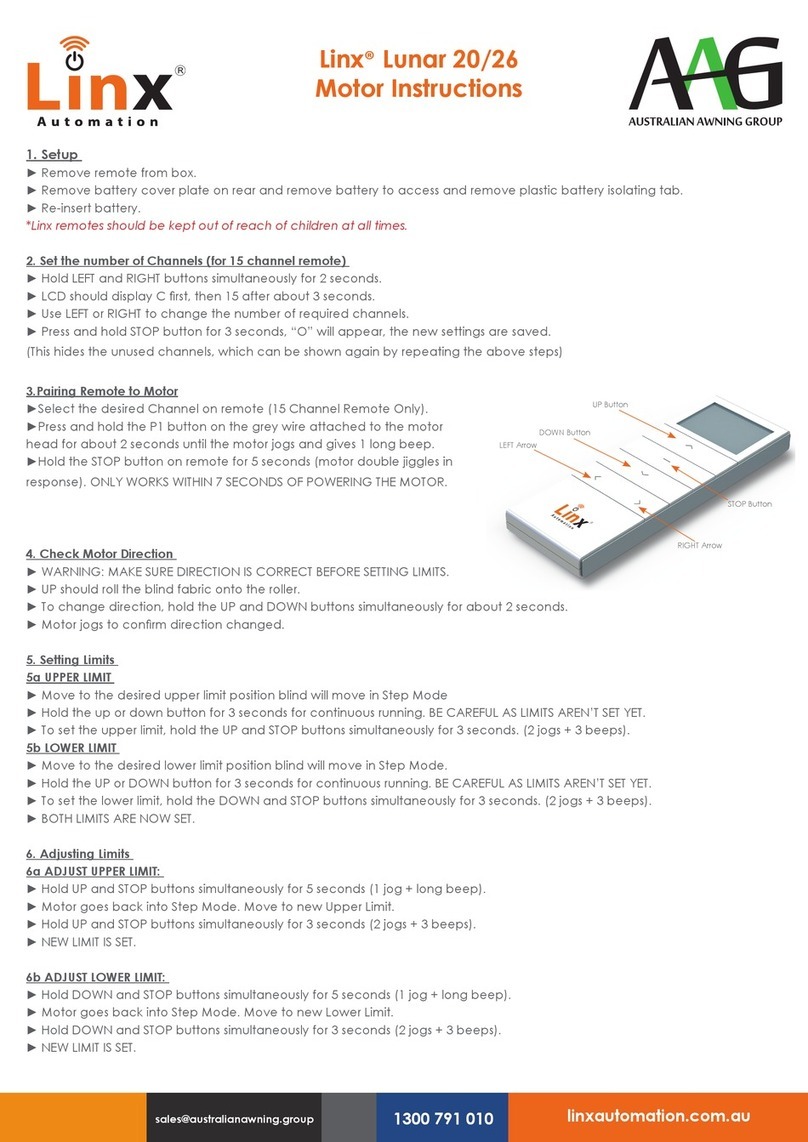 AAG Linx Lunar 20 User manual