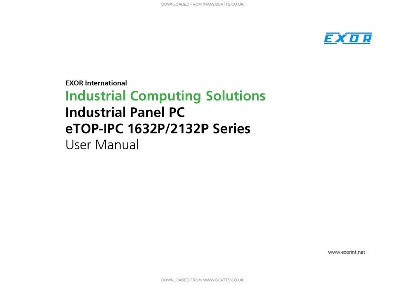 Exor eTOP-IPC 1632P Series user manual