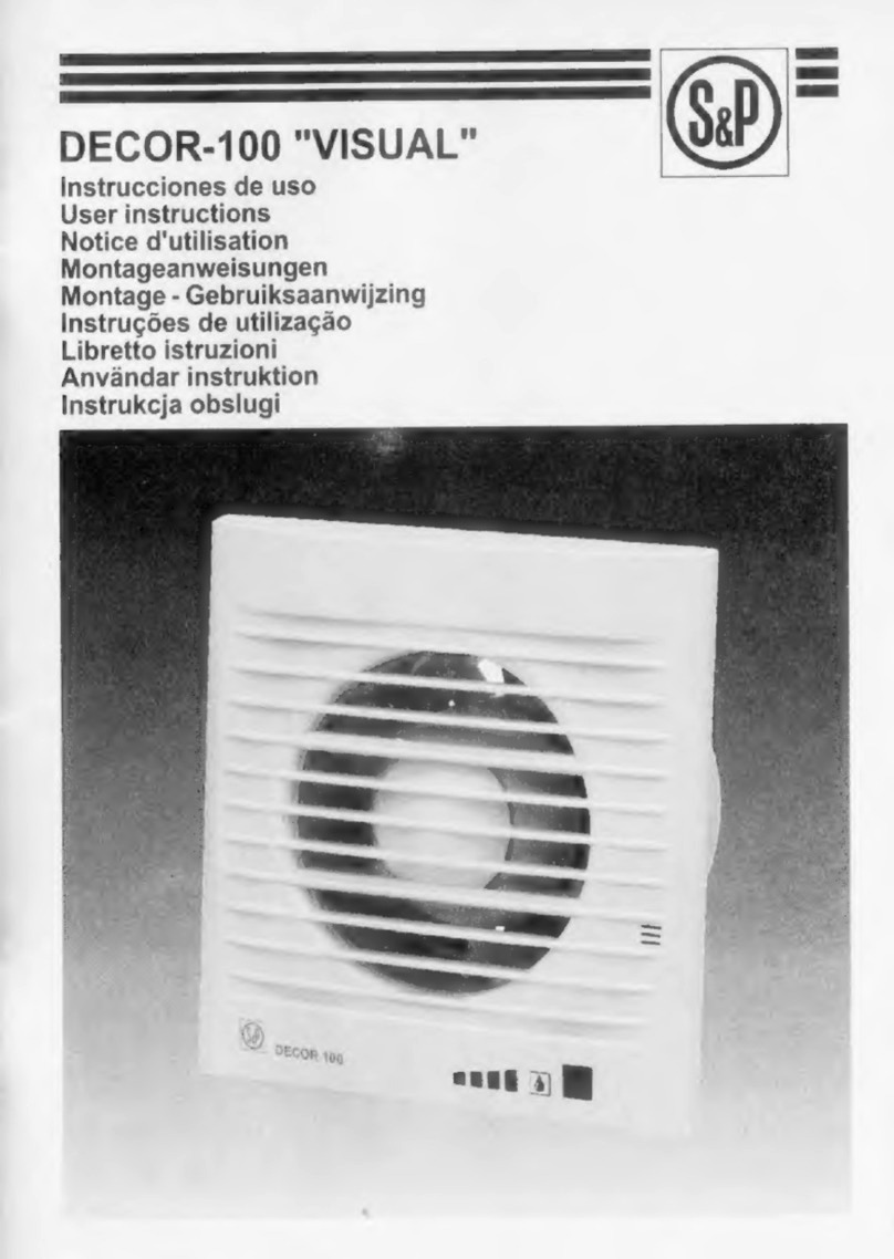 S&P DECOR-100 VISUAL User manual