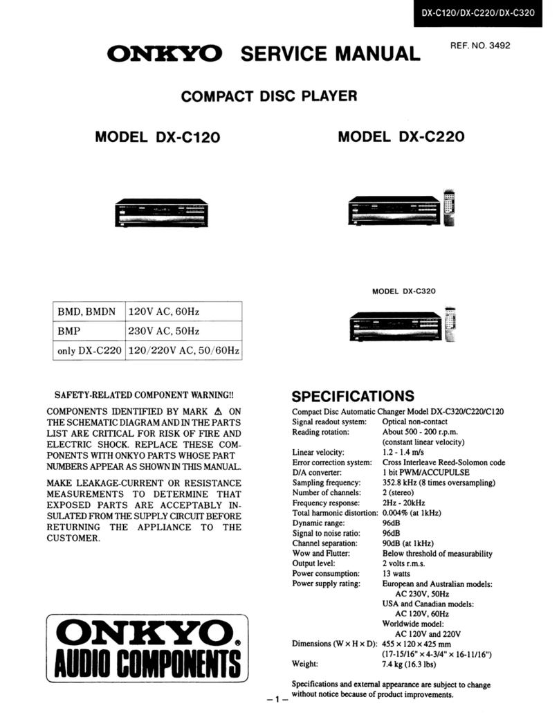 Onkyo DX-C120 User manual