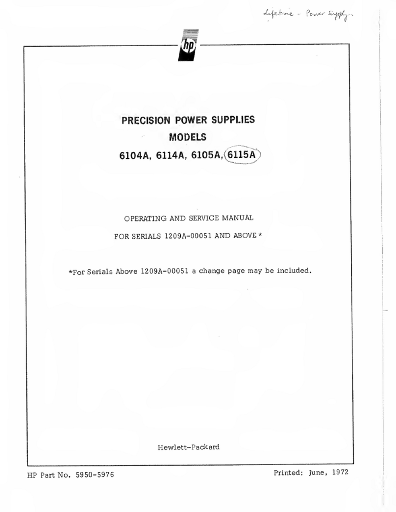 HP 6104A Service manual