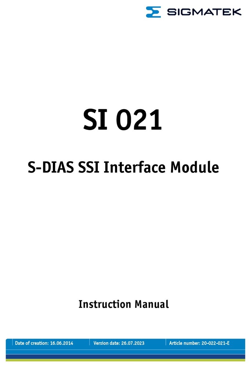 SIGMA TEK SI 021 instruction manual