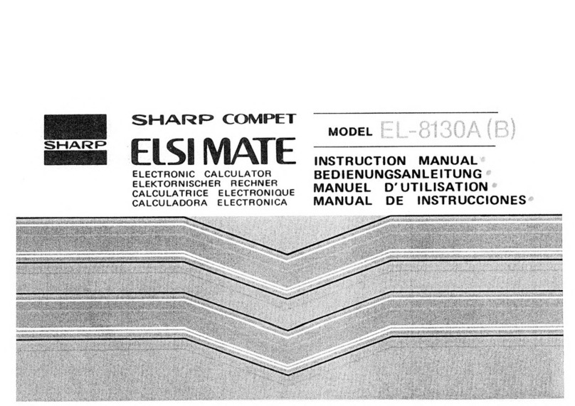 Sharp ELSI MATE EL-8130A User manual