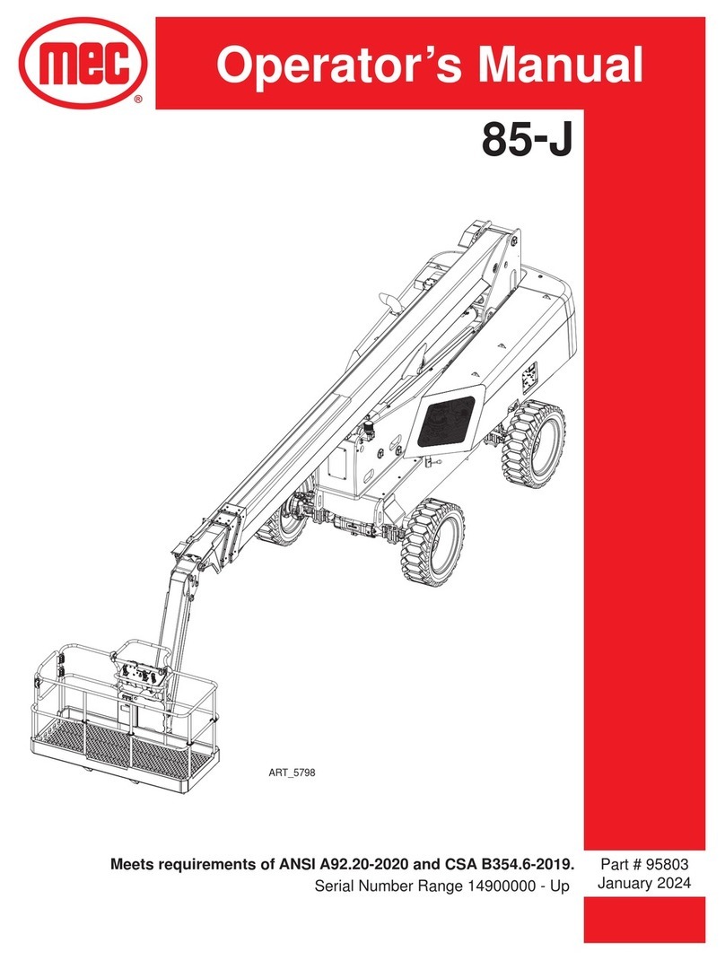 Mec 85-J Operator's manual