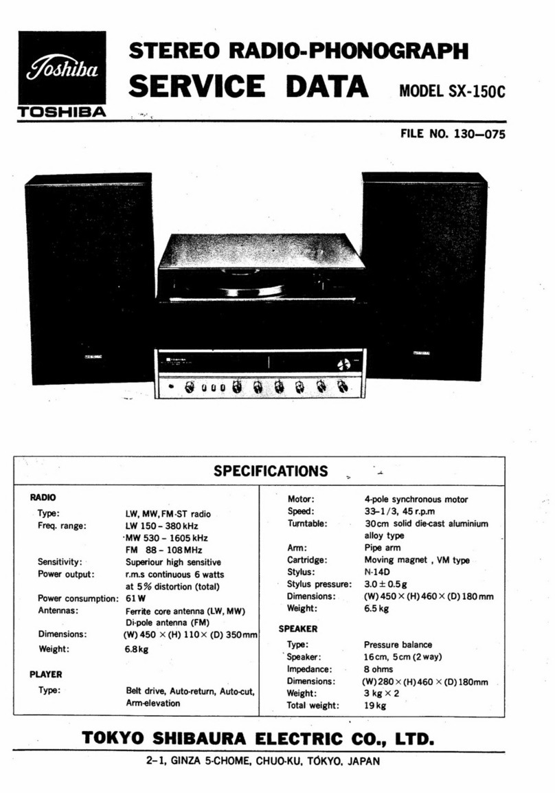 Toshiba SX-150C Mounting instructions