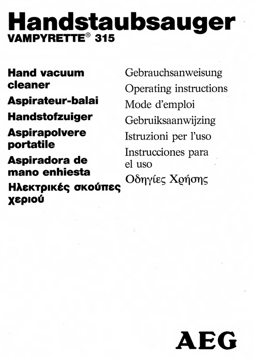 AEG VAMPYRETTE 315 operating instructions