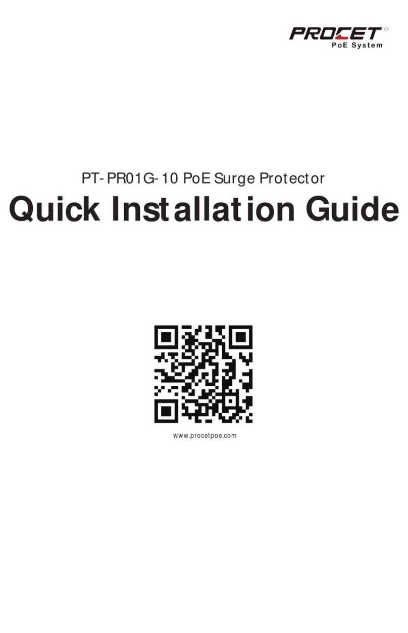 PROCET PT-PR01G-10 User manual