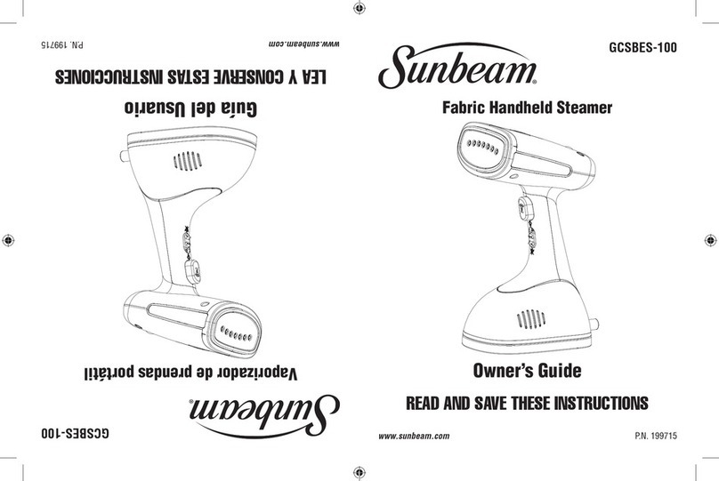 Sunbeam GCSBES-100 owner's guide