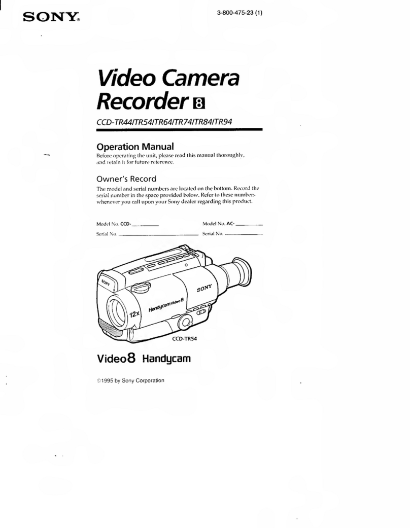 Sony Handycam CCD-TR44 User manual
