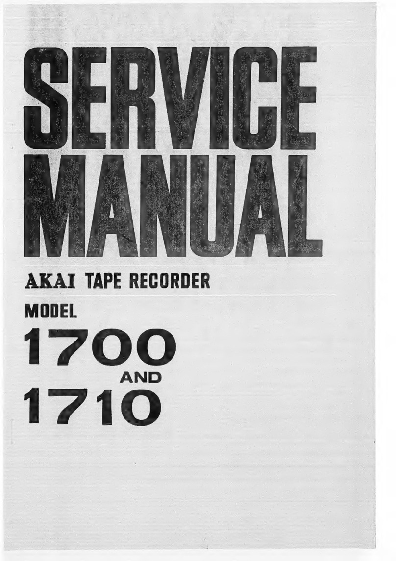 Akai 1700 User manual
