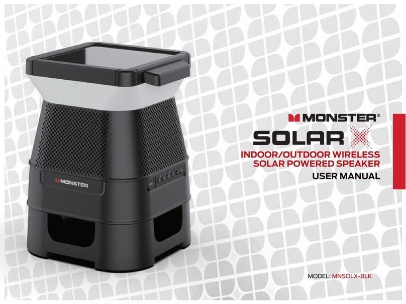 Monster SOLAR X MNSOLX-BLK user manual