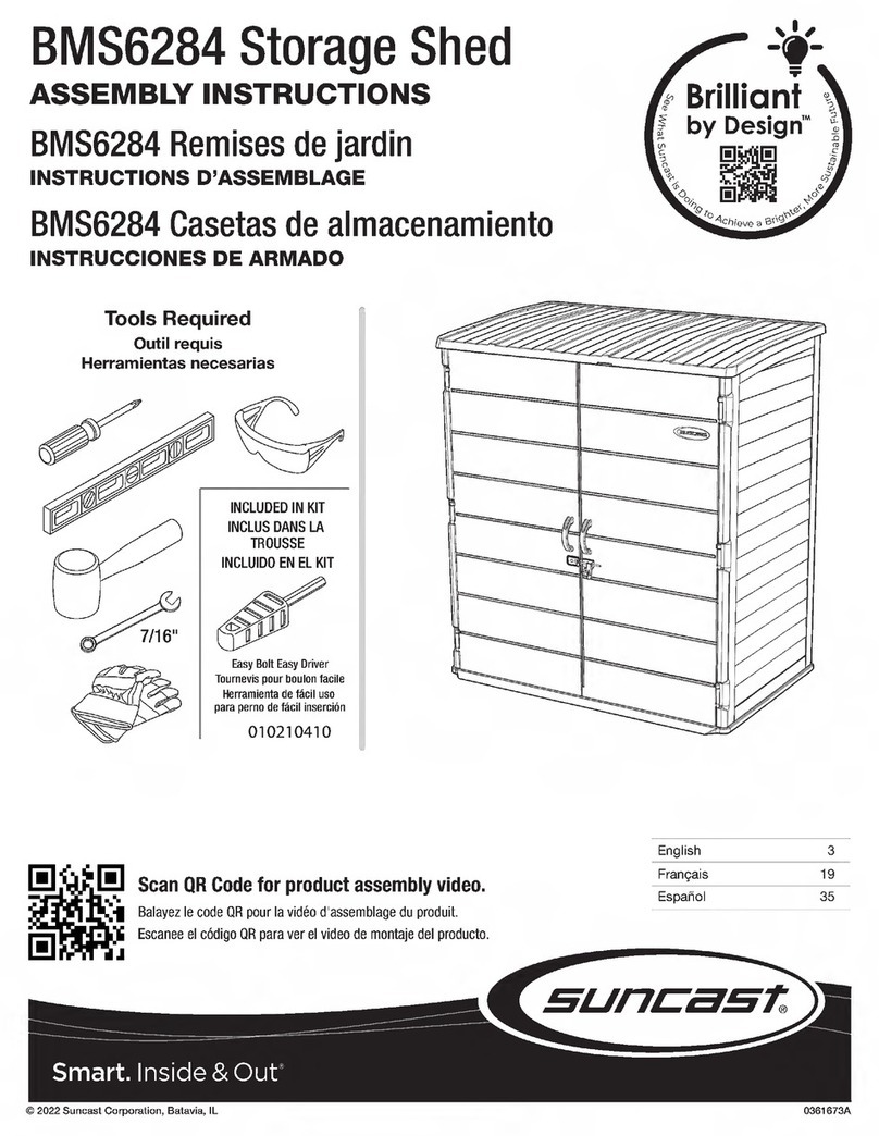 Design Brilliant suncast BMS6284 Assembly instructions