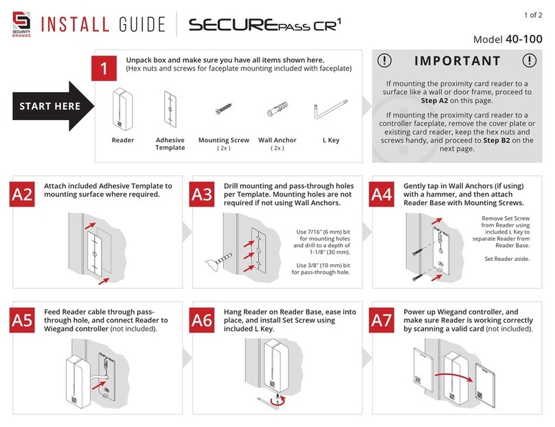 Security Brands SECUREPASS CR1 40-100 install guide