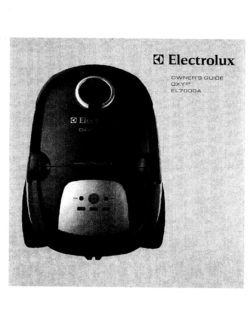 Electrolux OXY 3 EL7000A owner's manual