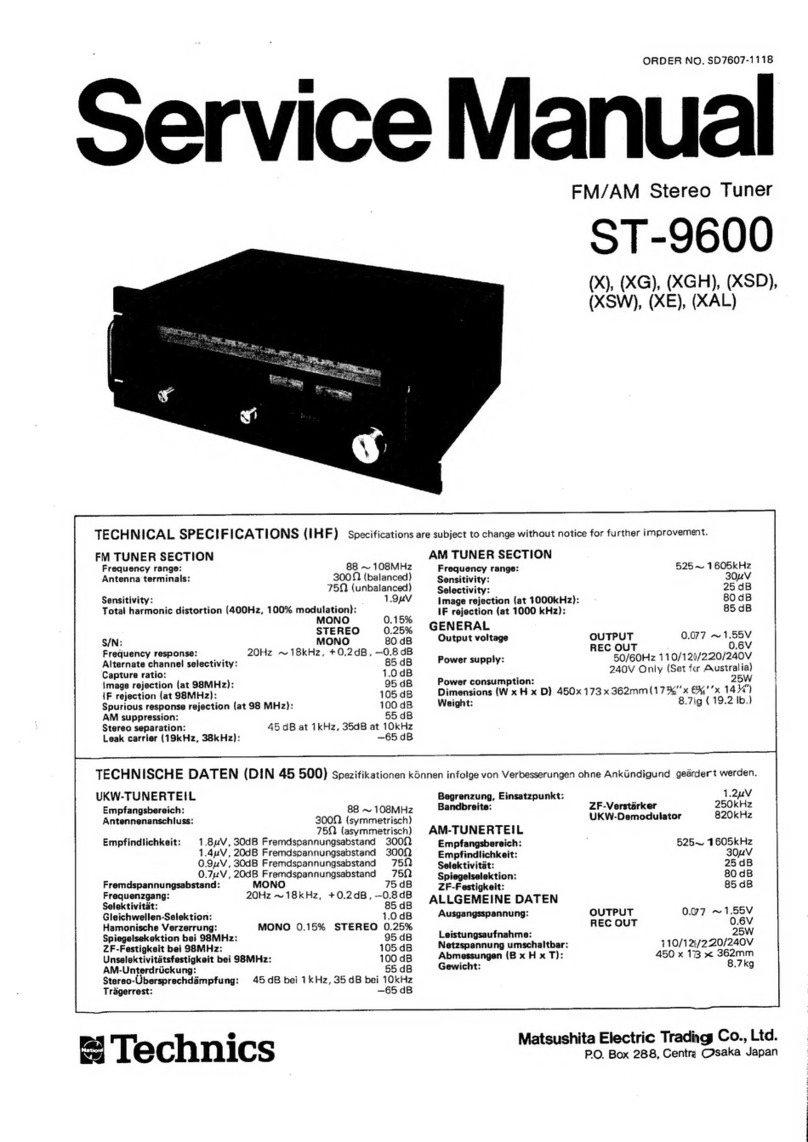 Technics ST-9600 User manual
