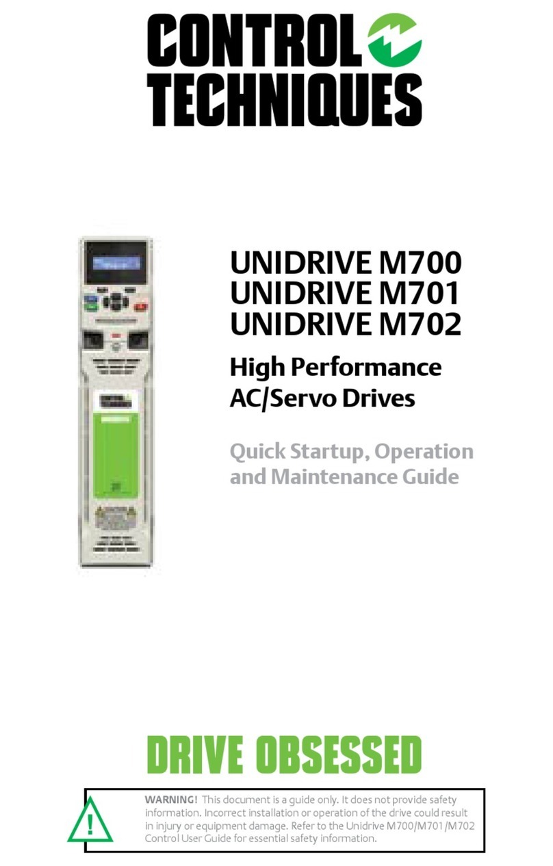 Control Techniques Unidrive M700 Instruction Manual