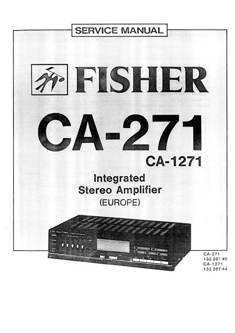 Fisher CA-271 Service manual