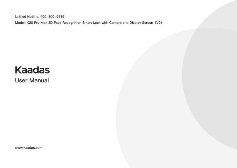 Kaadas K20 Pro Max User manual