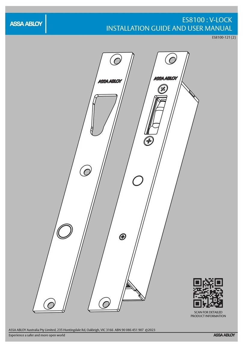 Assa Abloy ES8100 Installation guide and user's manual
