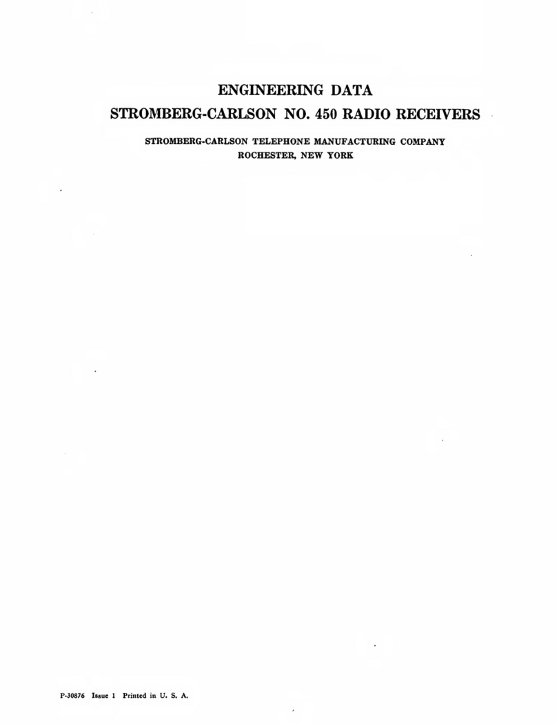 Stromberg-Carlson 450 engineering data