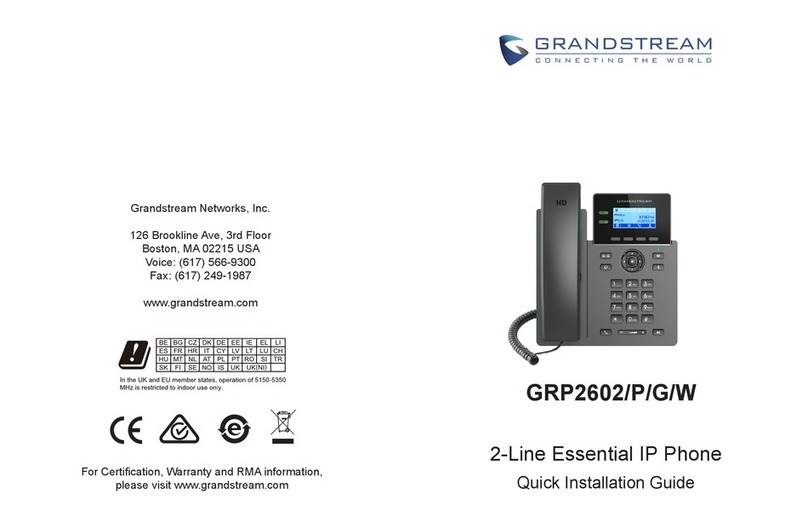 Grandstream Networks GRP2602 User manual