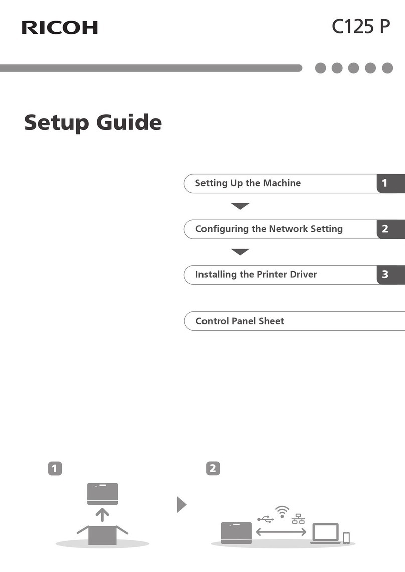 Ricoh C125 P User manual