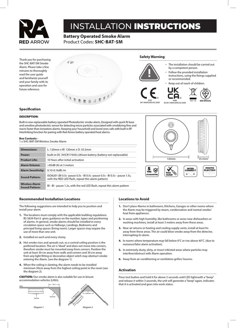 Red Arrow SHC-BAT-SM installation instructions