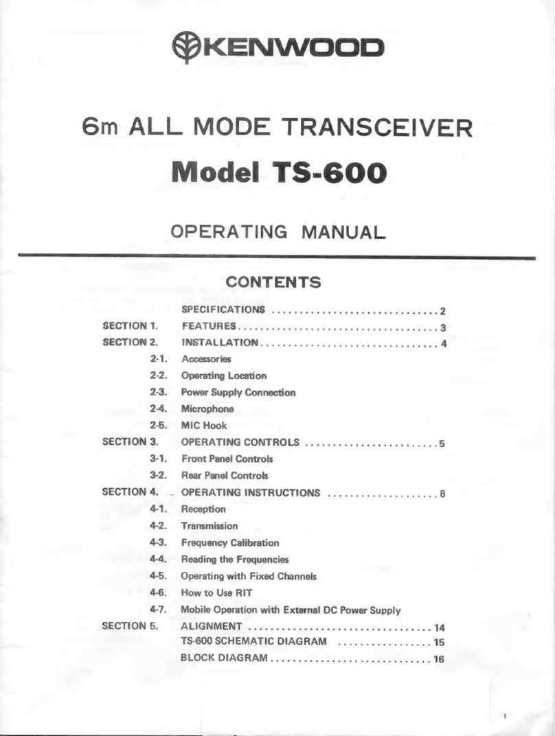 Kenwood TS-600 User manual