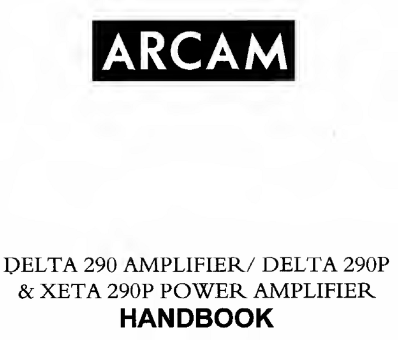Arcam 290 User manual