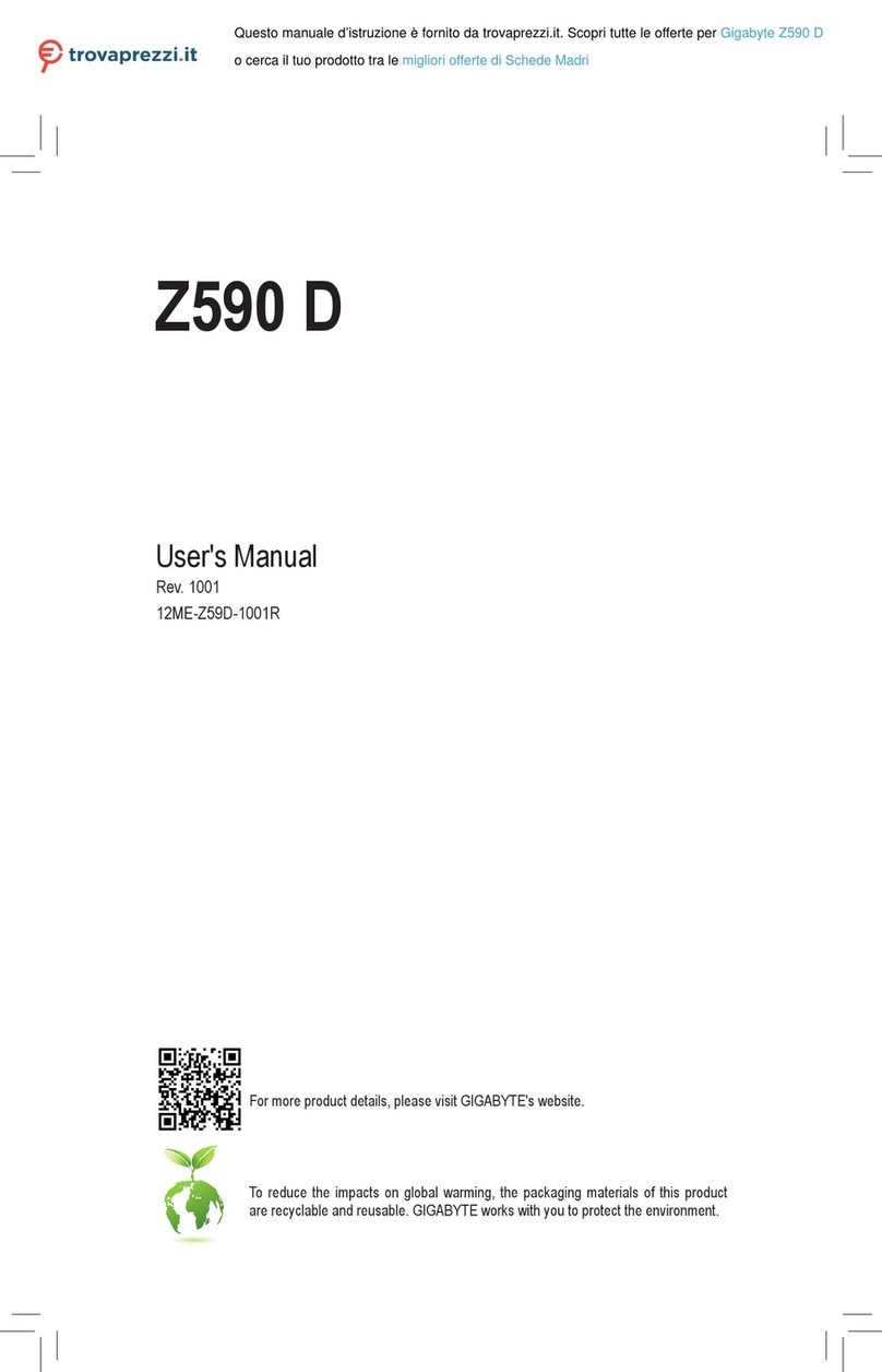 Gigabyte Z590 D User manual