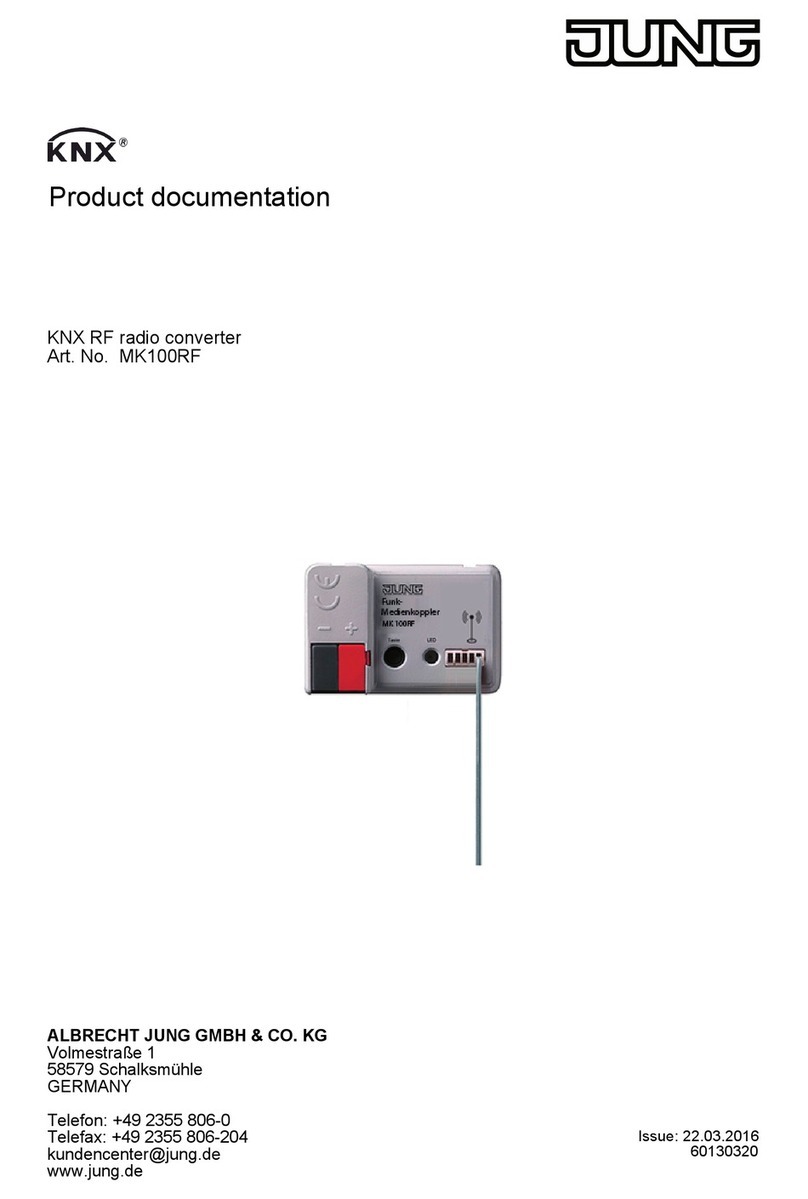 Jung MK100RF Product documentation