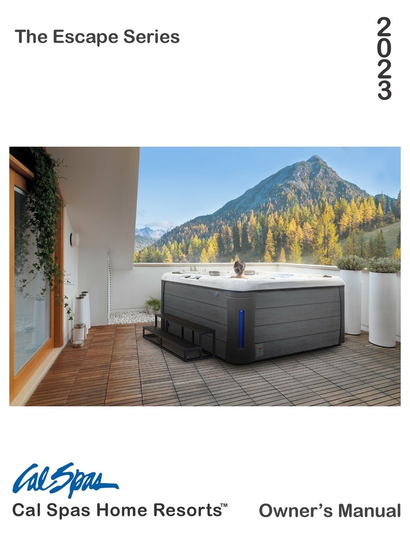 Calspas Home Resorts Escape Series User manual