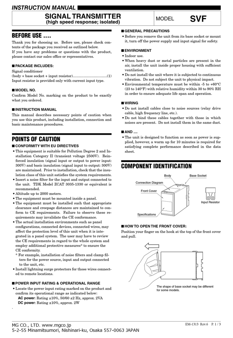 MG SVF User manual