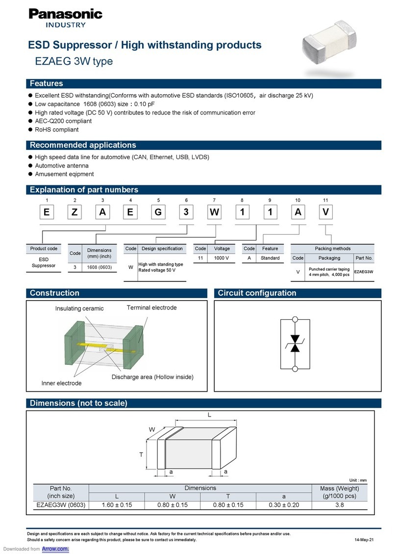 Panasonic EZAEG 3W Series User manual Panasonic EZAEG 3W Series User manual